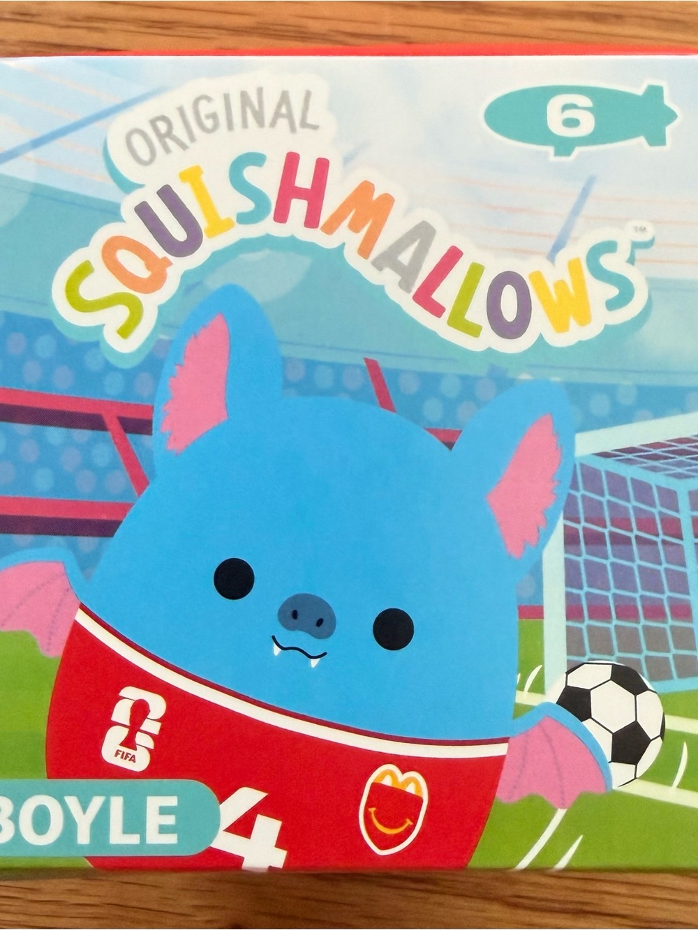 FIFA Squishmallow Blue Bat Boyle Plush